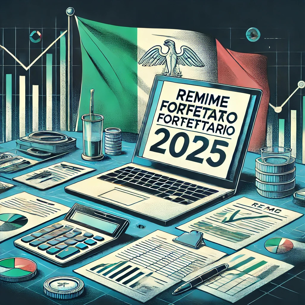 Regime Forfettario 2025: Agevolazioni e Novità per Lavoratori Autonomi Immagine rappresentativa del Regime Forfettario 2025, illustrazione chiave delle nuove agevolazioni fiscali introdotte in Italia per lavoratori autonomi e piccole imprese.